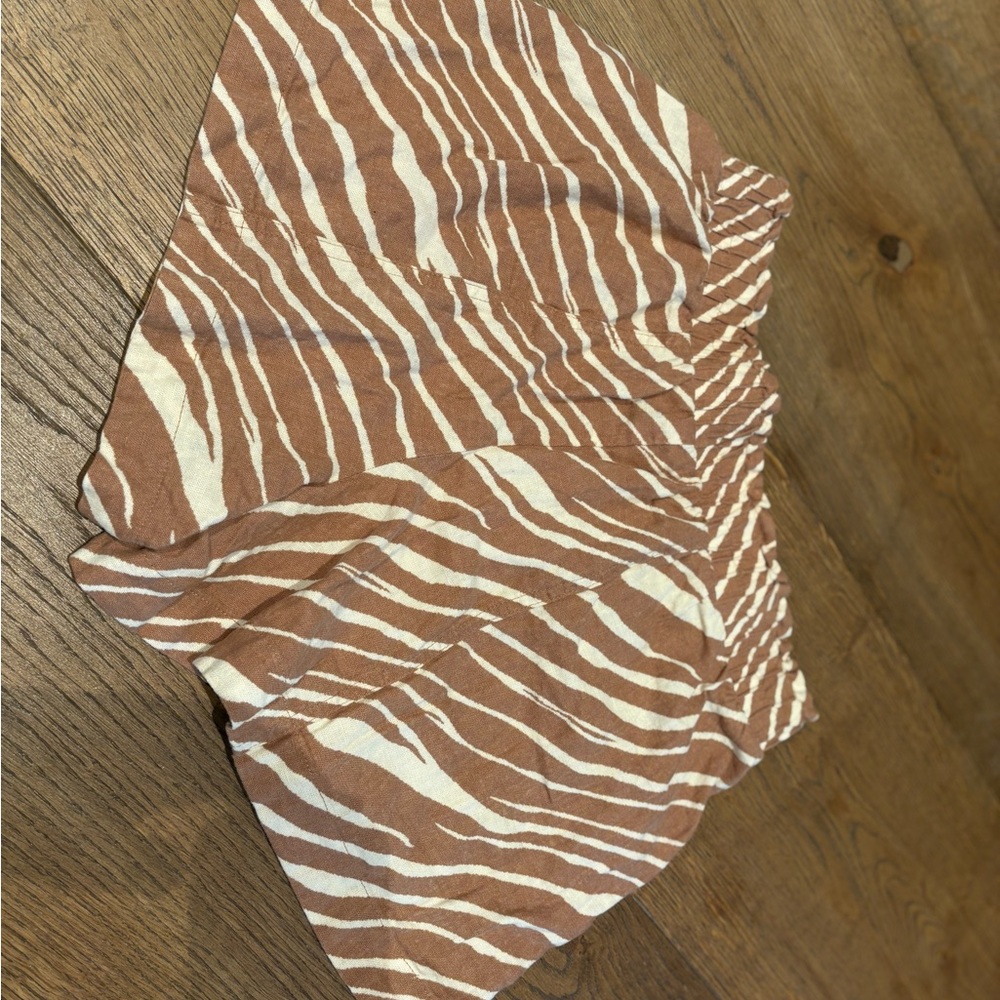 a new day Brown and White Zebra Print Women Shorts